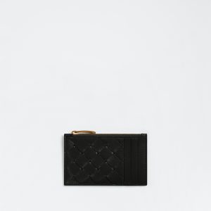 Intrecciato Zipped Card Case