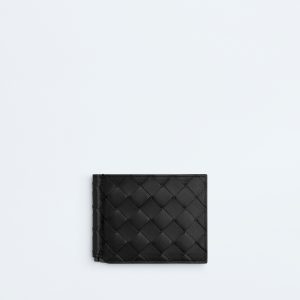 Intrecciato Bill Clip Wallet