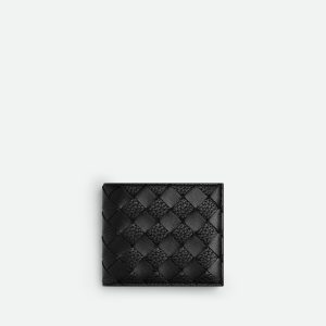 Intrecciato Bi-Fold Wallet With Coin Purse