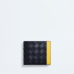 Intrecciato Bi-Fold Wallet with Coin Purse