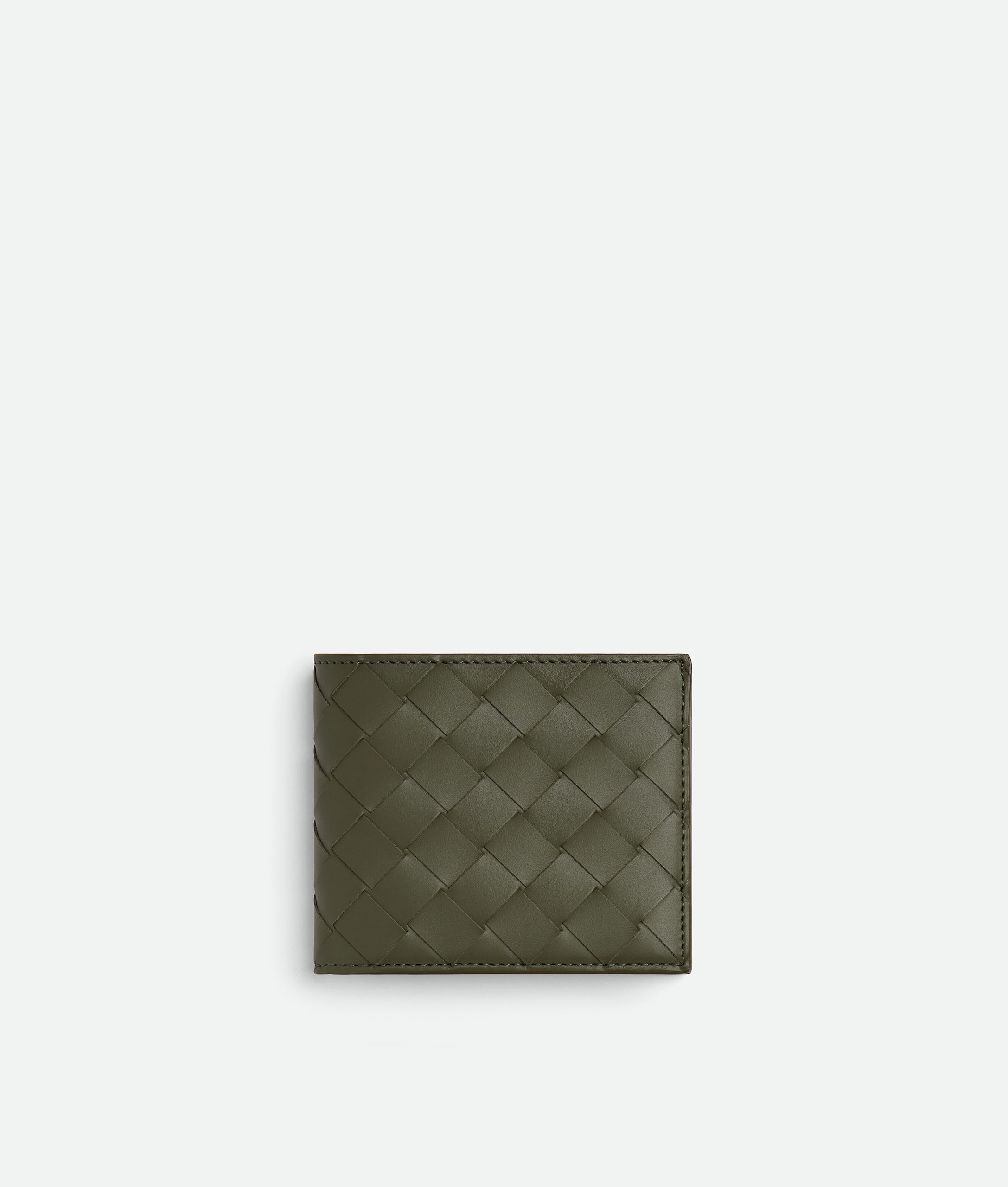 Intrecciato Bi-Fold Wallet With Coin Purse