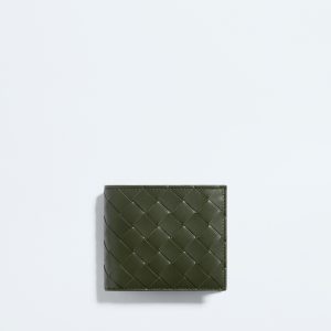 Intrecciato Bi-Fold Wallet with Coin Purse