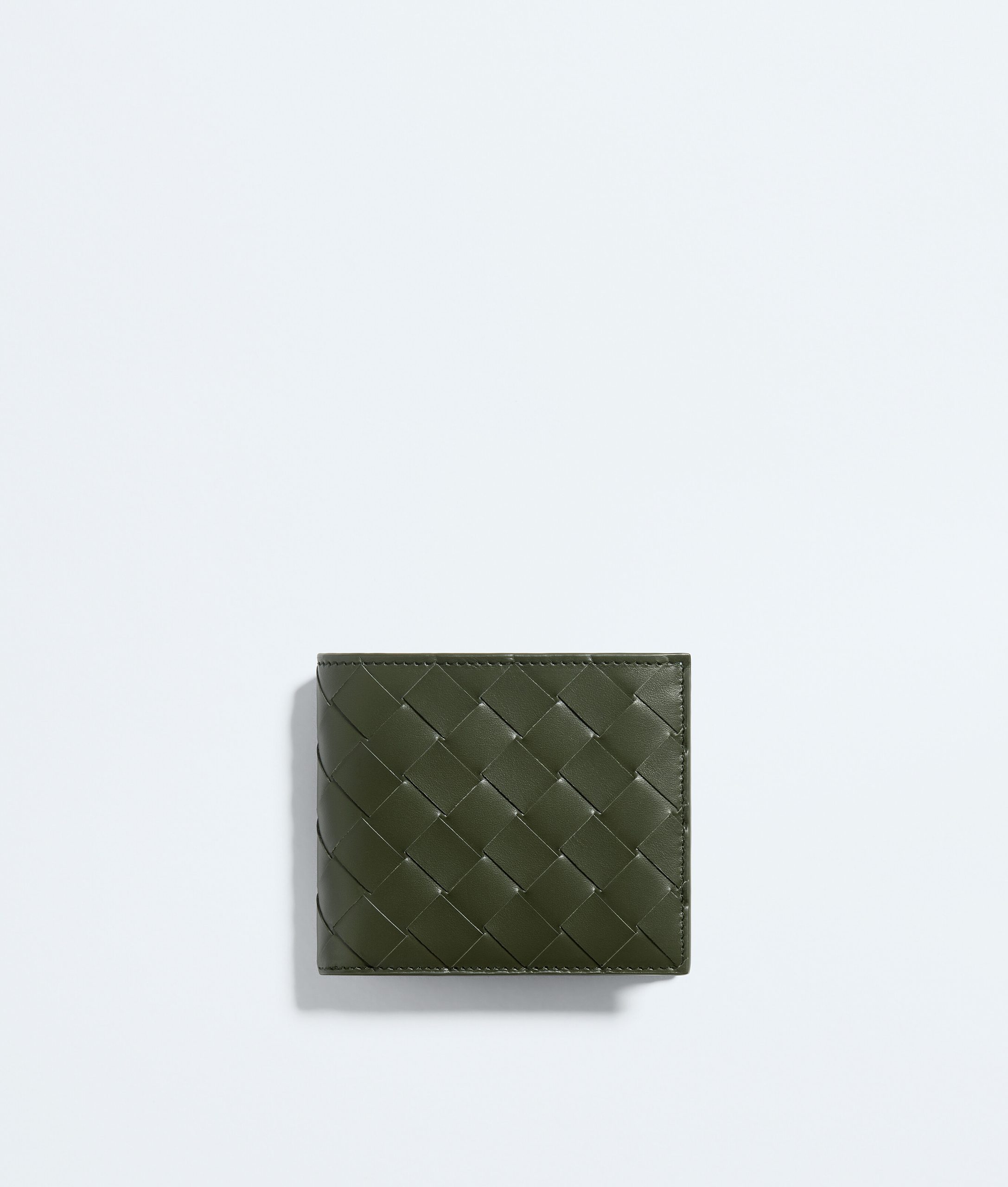 Intrecciato Bi-Fold Wallet with Coin Purse