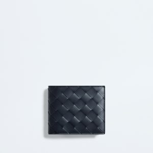 Intrecciato Bi-Fold Wallet With Coin Purse