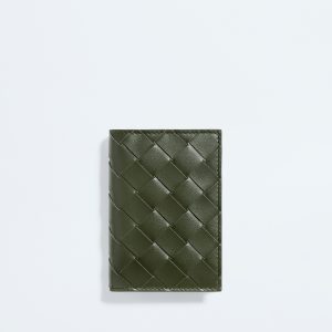 Intrecciato Flap Card Case