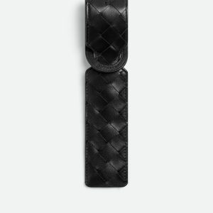 Intrecciato Long Tag Holder