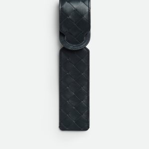 Intrecciato Long Tag Holder