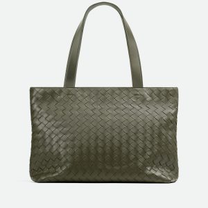 Small Intrecciato Zipped Tote