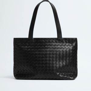 Small Intrecciato Zipped Tote