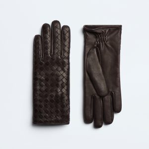 Intrecciato Leather Gloves