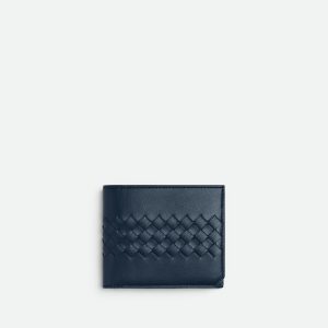 Intrecciato Piccolo Bi-Fold Wallet With Coin Purse