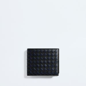 Intrecciato Piccolo Bi-Fold Wallet With Coin Purse