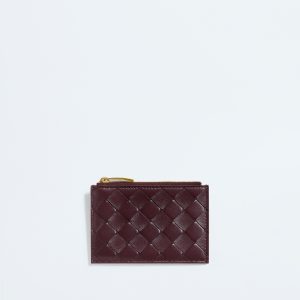 Intrecciato Zipped Card Case