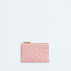 Intrecciato Zipped Card Case