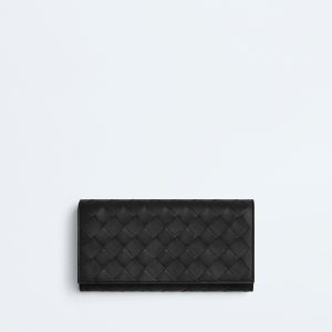 Intrecciato Large Flap Wallet