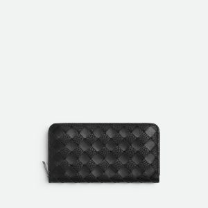 Intrecciato Zip Around Wallet