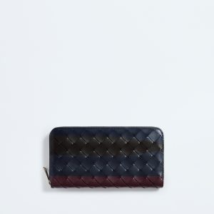 Intrecciato Zip Around Wallet