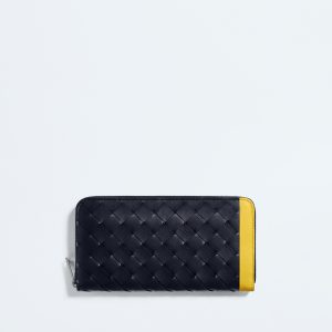 Intrecciato Zip-Around Wallet