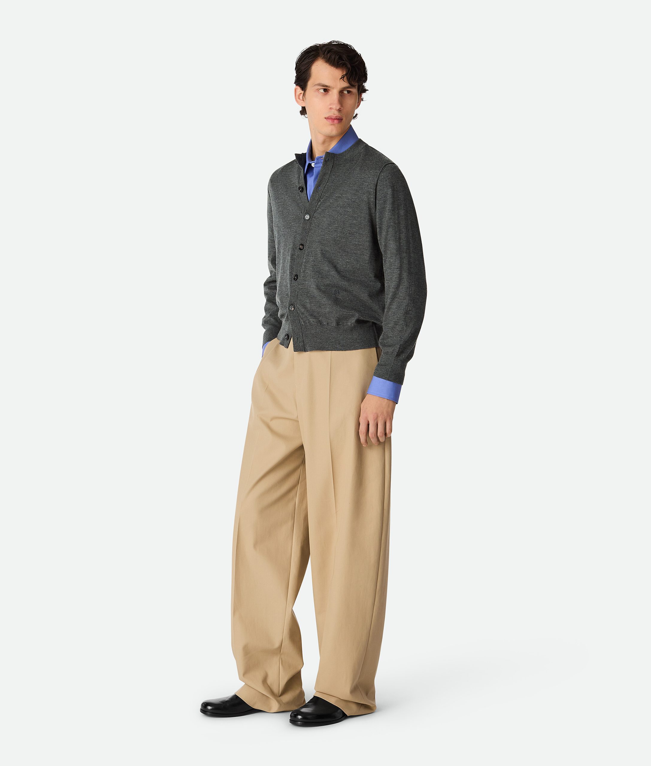 Cotton Twill Straight Trousers - Image 3