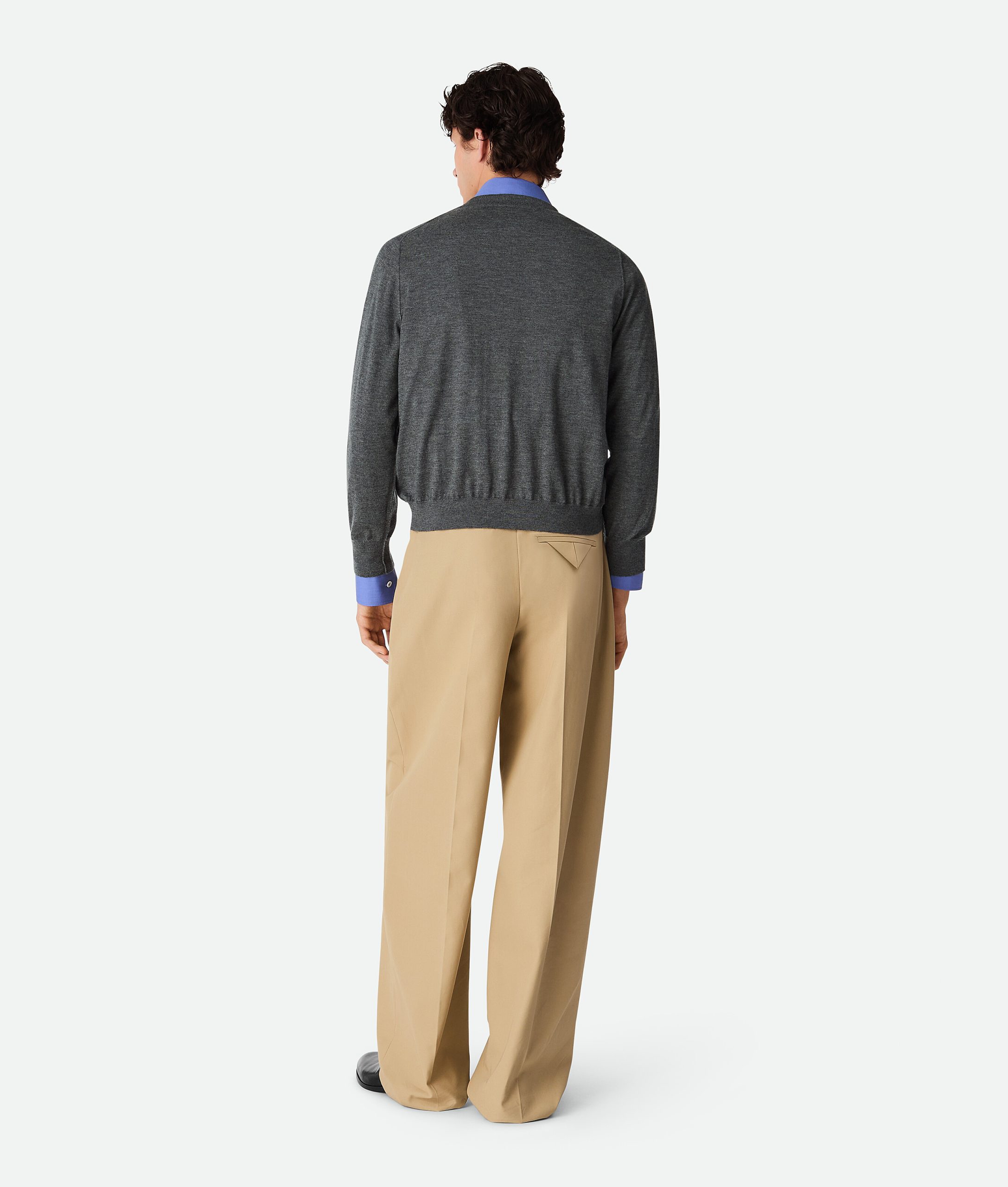 Cotton Twill Straight Trousers - Image 4