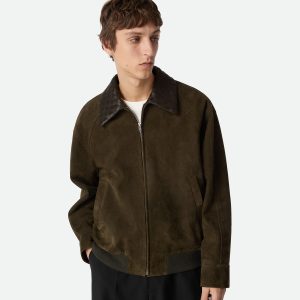 Suede Leather Blouson
