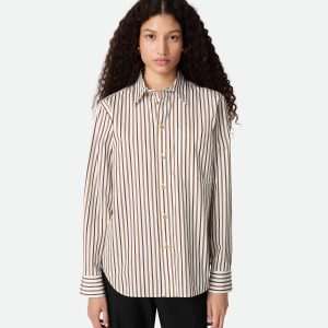 Striped Cotton Poplin Shirt