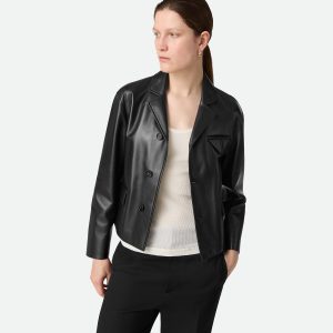 Leather Kimono Blouson