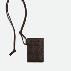 Intrecciato Badge Holder