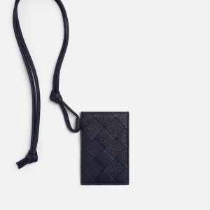 Intrecciato Badge Holder