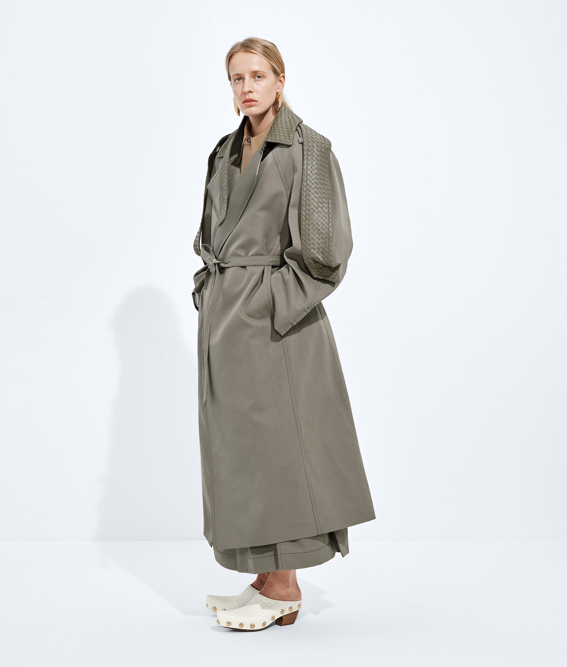 Cotton and Silk Gabardine Trench - Image 2