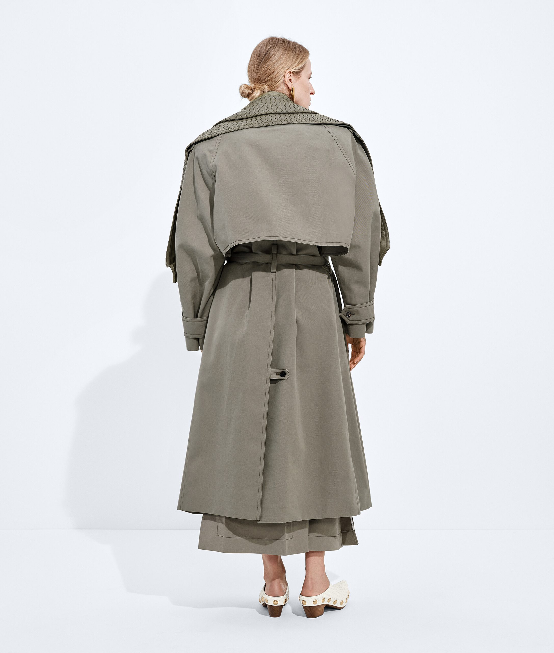 Cotton and Silk Gabardine Trench - Image 3