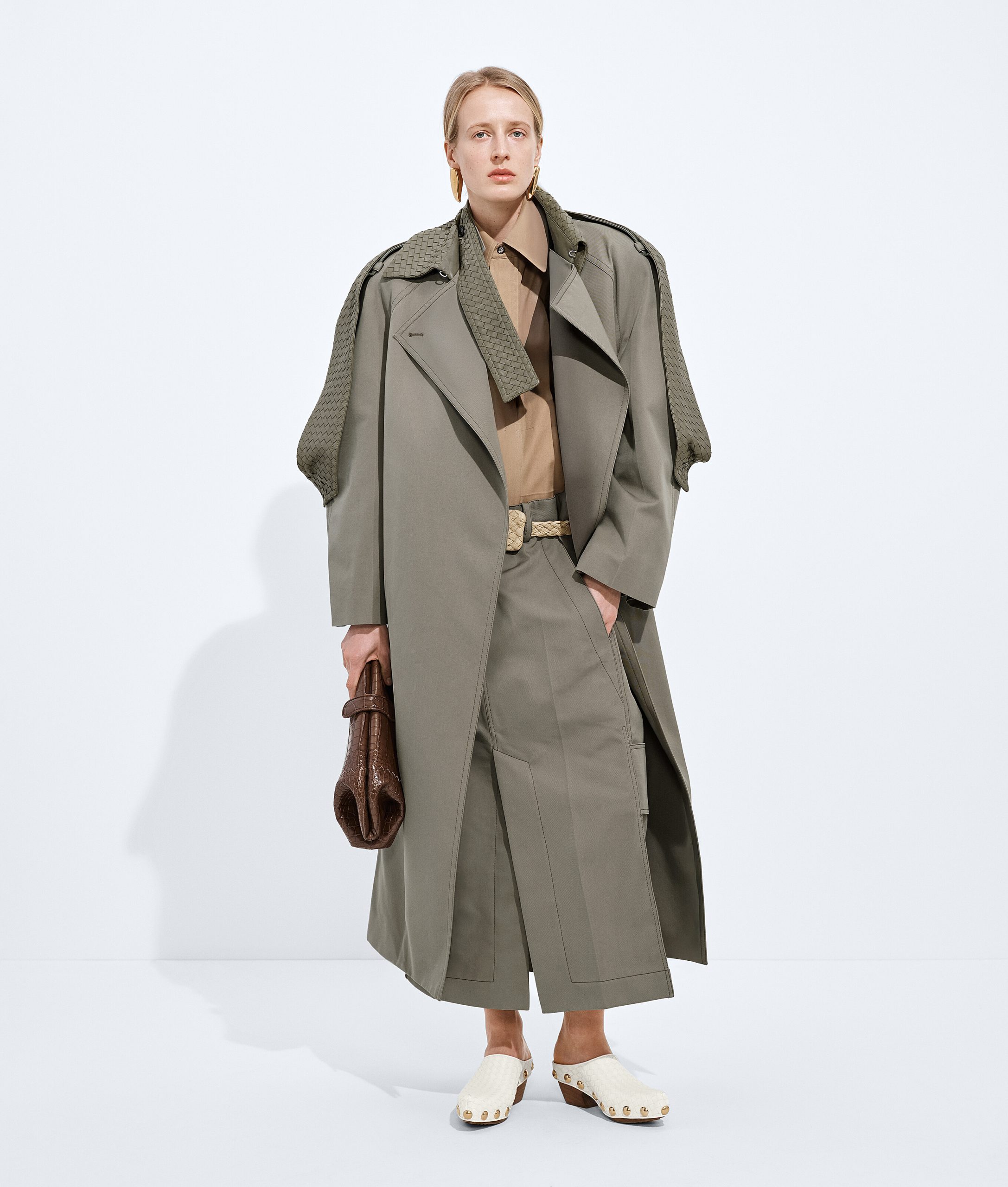 Cotton and Silk Gabardine Trench - Image 4