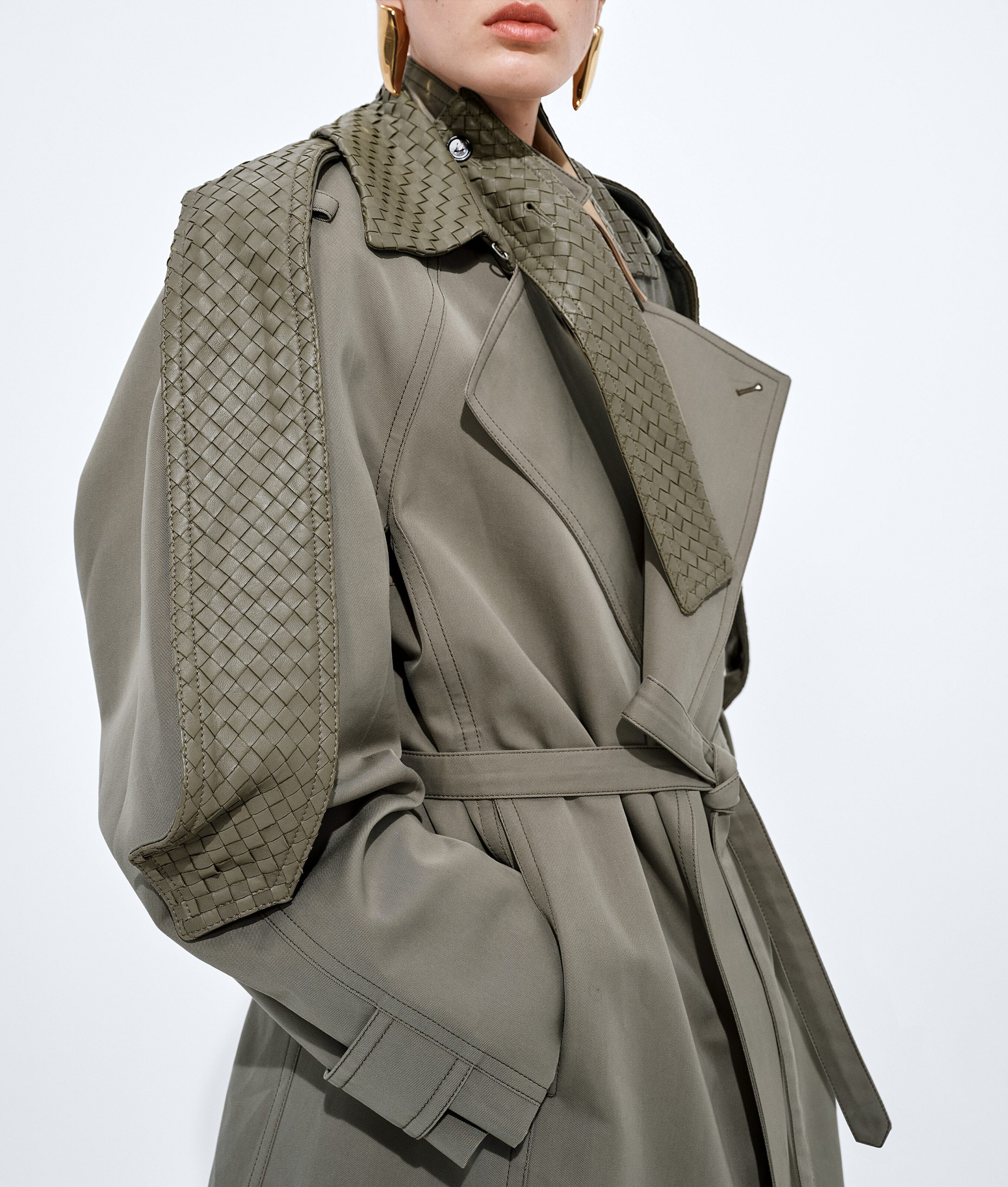 Cotton and Silk Gabardine Trench - Image 5