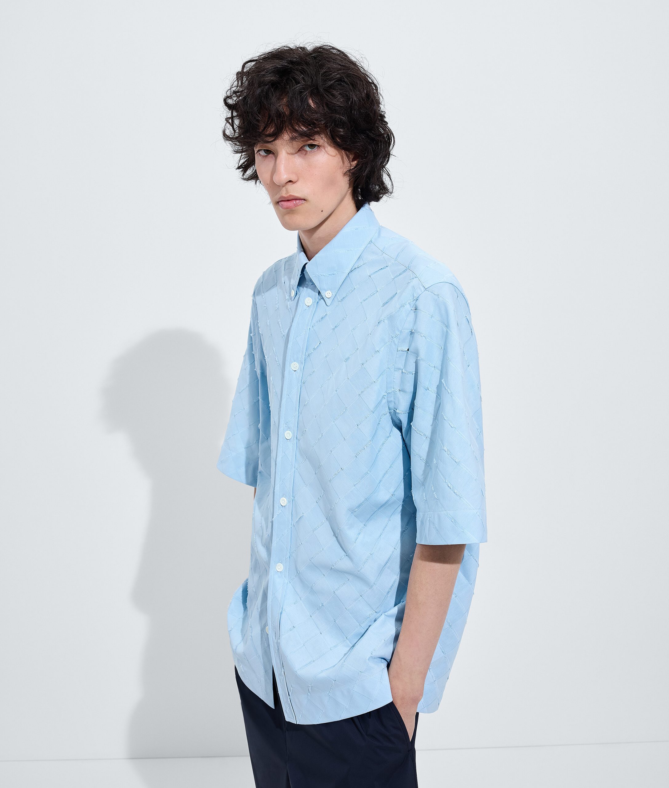 Intrecciato Cotton Poplin Shirt - Image 2