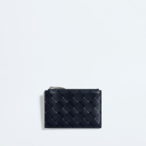 Intrecciato Zipped Card Case