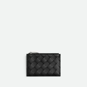 Intrecciato Zipped Card Case