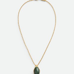 Drop Marble Pendant Necklace