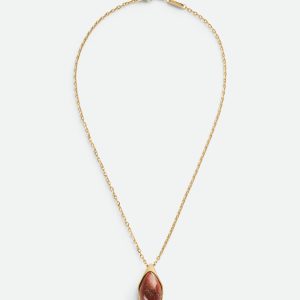 Drop Marble Pendant Necklace