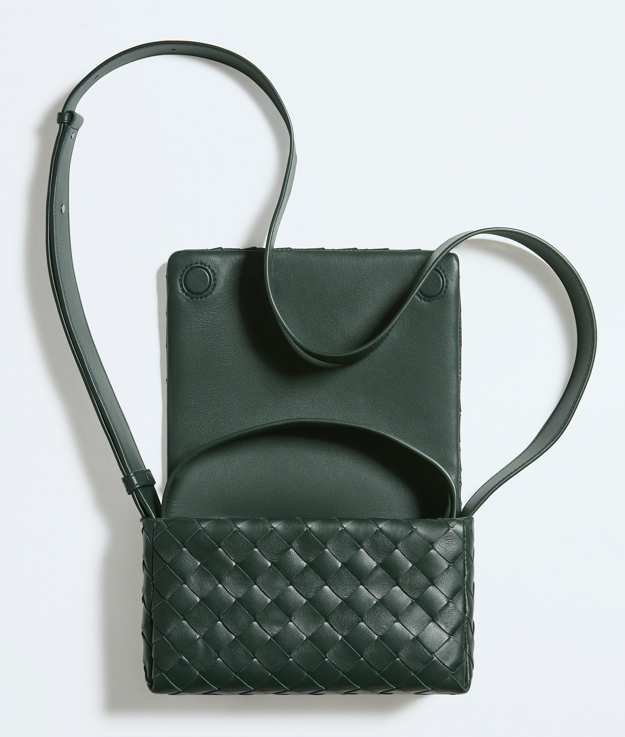 Intrecciato Mini Bag With Flap - Image 3