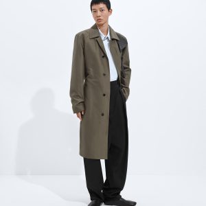 Silk and Nylon Trench Coat