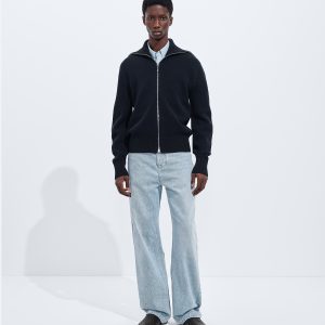 Sky Bleached Wide Leg Jeans