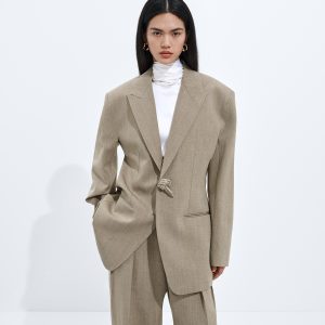 Wool and Linen Melange Jacket