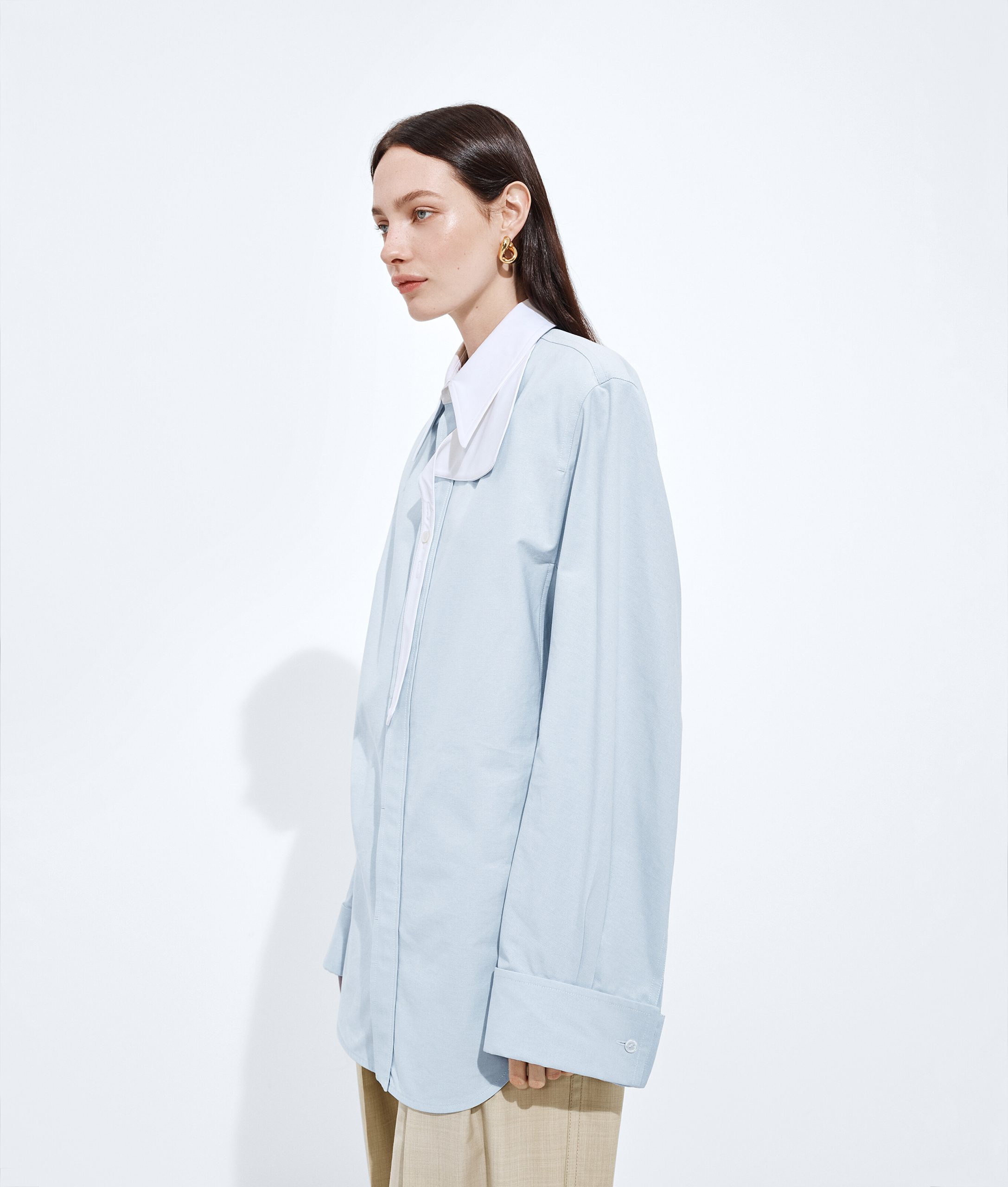 Cotton Oxford Belted Shirt - Image 2