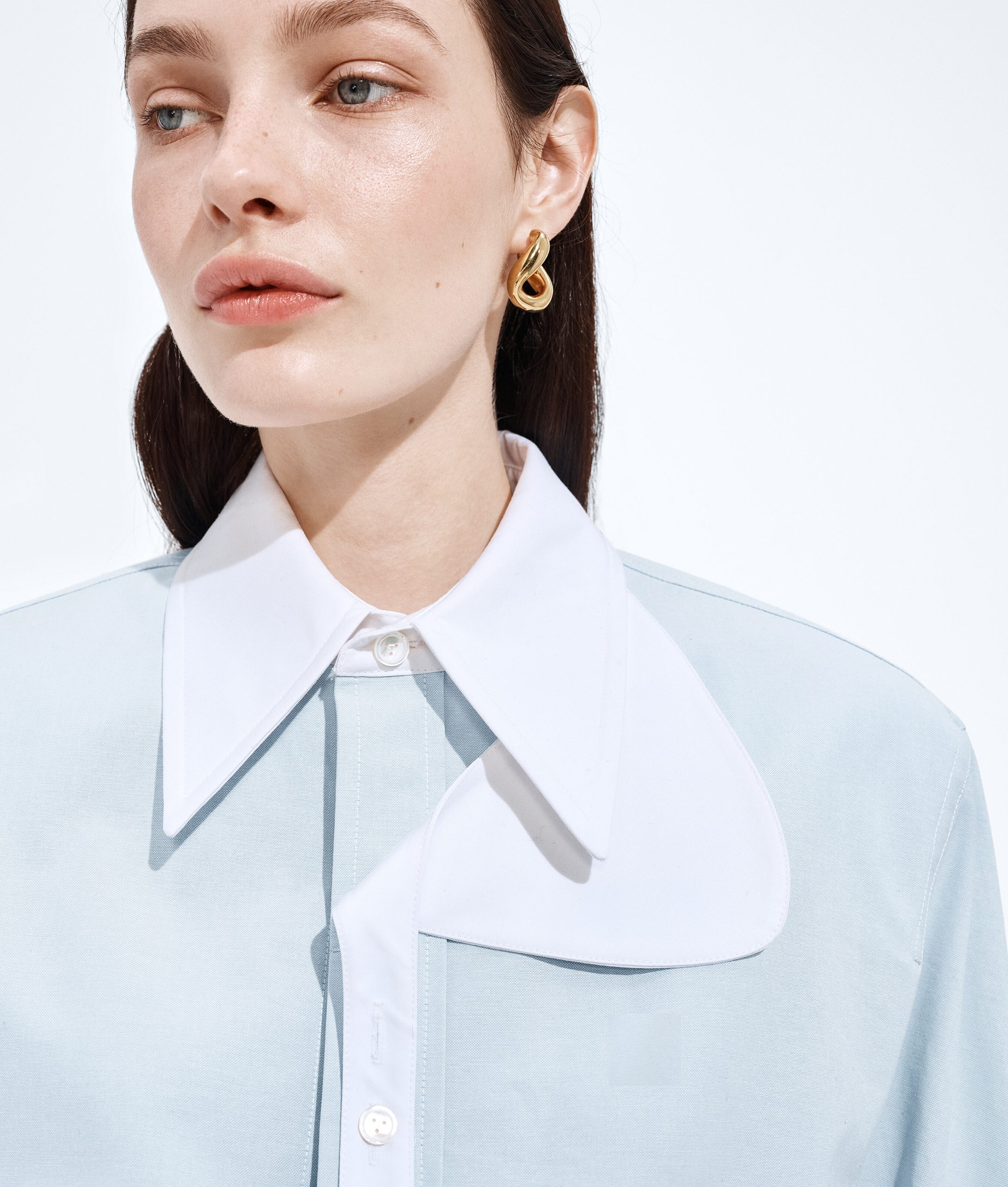 Cotton Oxford Belted Shirt - Image 5