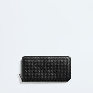 Intrecciato Piccolo Zip-Around Wallet