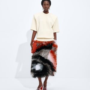 Fringed Embroidery Skirt