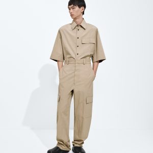 Cotton Toile Cargo Pants