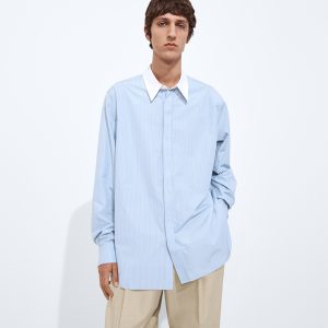 Striped Poplin Shirt