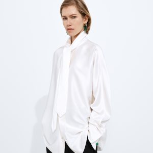 Fluid Silk Satin Shirt