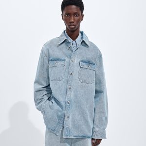 Sky Bleached Denim Overshirt